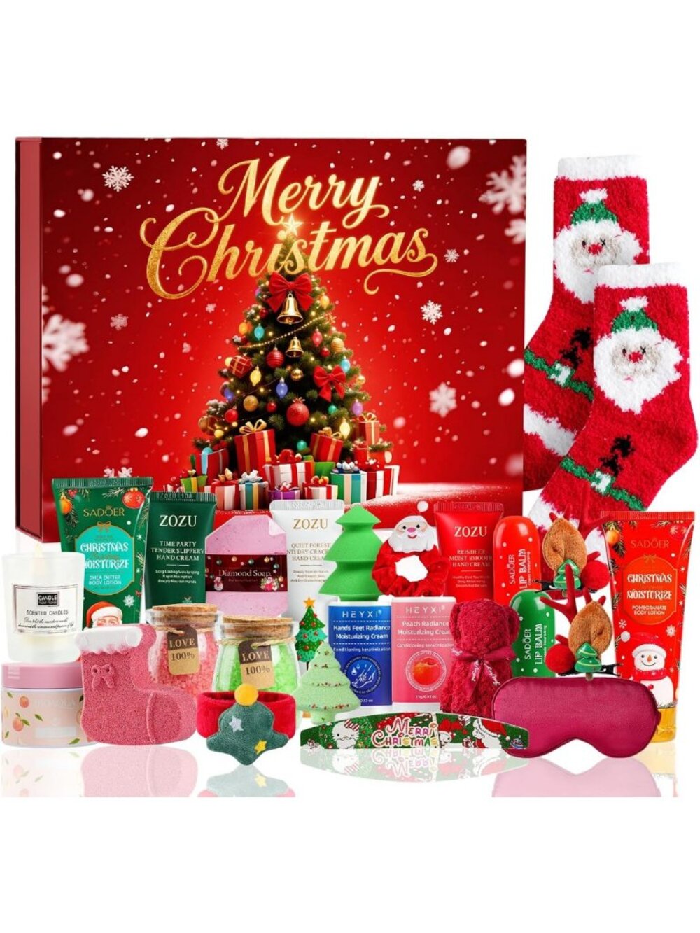 2026 Makeup Advent Calendar for Women & Teens | 24 Days of Bath & Skincare Gifts